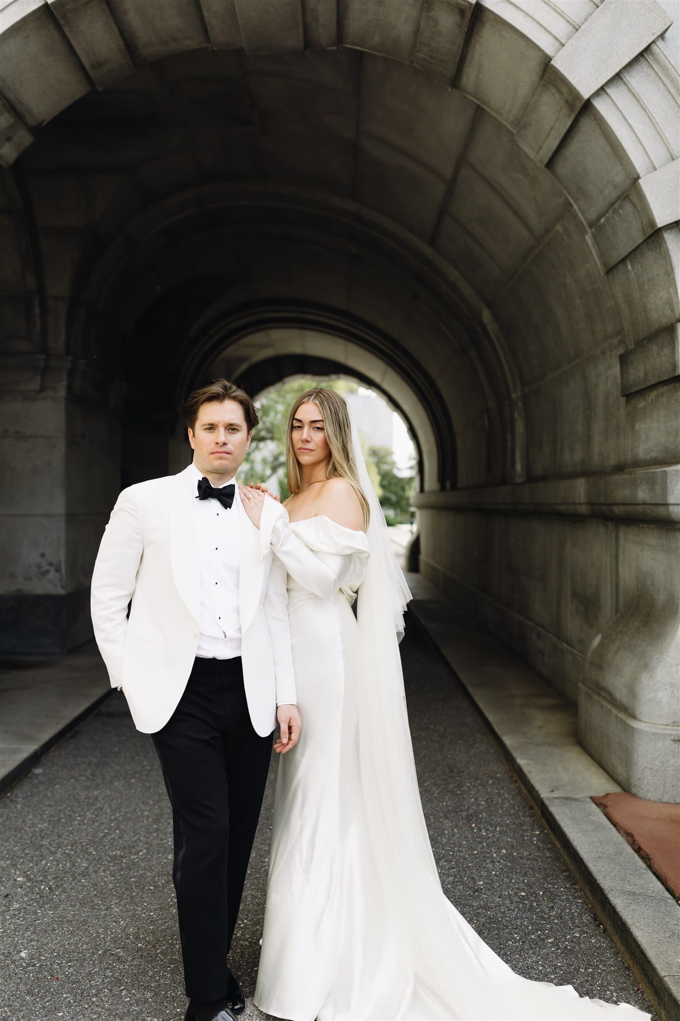 Bride and groom at wedding coordinated by Etc. Coordinators